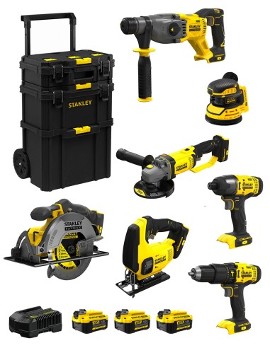 STANLEY FatMax Kit SVK707 (SFMCH900 + SFMCG400 + SFMCD711 +