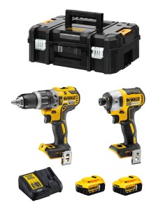 DeWALT Kit DCK266P2T (DCD796 + DCF887 + 2 x 5,0 Ah + DCB115 +