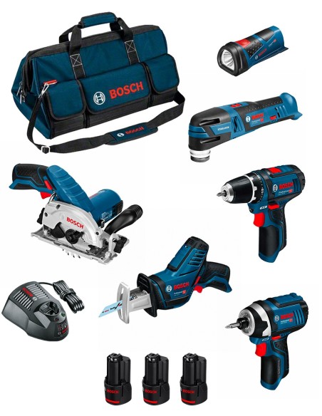 BOSCH Kit BMKB6-28AD3 (GSR 12V-15 + GDR 12V-105 + GKS 12V-26 +