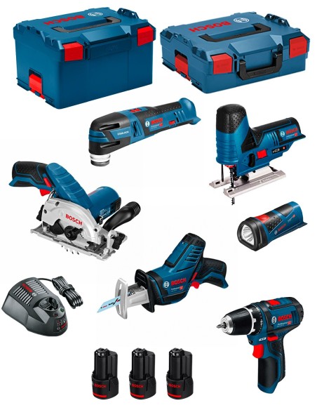 BOSCH Kit 12V BMK6-28CD3 (GSR 12V-15+GKS 12V-26+GST 12V-70+GOP