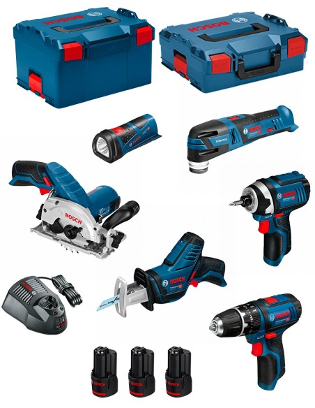 BOSCH Kit 12V BMK6-28BD3 (GSB 12V-15+GDR 12V-105+GKS 12V-26+GOP