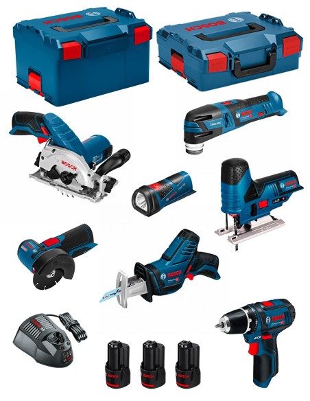 BOSCH Kit 12V BMK7-28AD3 (GSR 12V-15+GKS 12V-26+GWS 12V-76+GST