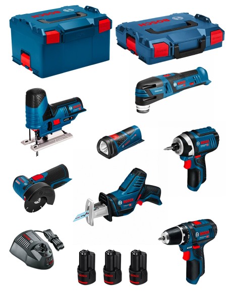BOSCH Kit 12V BMK7-28BD3 (GSR 12V-15+GDR 12V-105+GWS 12V-76+GST