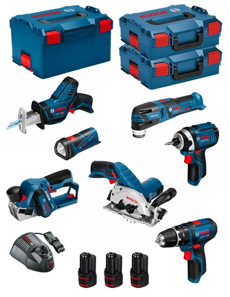 BOSCH Kit 12V BMK7-28ED3 (GSB 12V-15 + GDR 12V-105 + GKS 12V-26