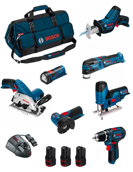BOSCH Kit BMKB7-28AD3 (GSR 12V-15+GKS 12V-26+GWS 12V-76+GST