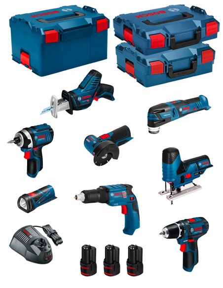 BOSCH Kit 12V BMK8-28AD3 (GSR 12V-15+GTB 12V-11+GDR 12V-105+GWS