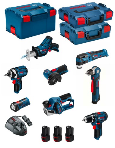 BOSCH Kit 12V BMK8-28ED3 (GSR 12V-15 + GDR 12V-105 + GWB 12V-10