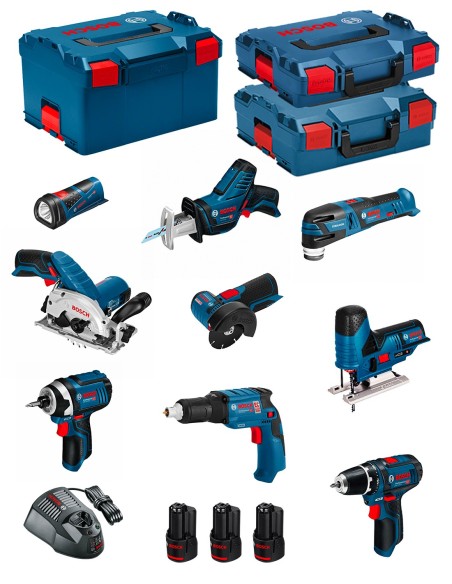 BOSCH Kit 12V BMK9-28AD3 (GSR 12V-15+GTB 12V-11+GDR 12V-105+GWS