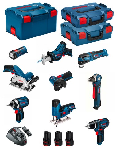 BOSCH Kit 12V BMK9-28BD3 (GSR 12V-15+GDR 12V-105+GKS 12V-26+GWS
