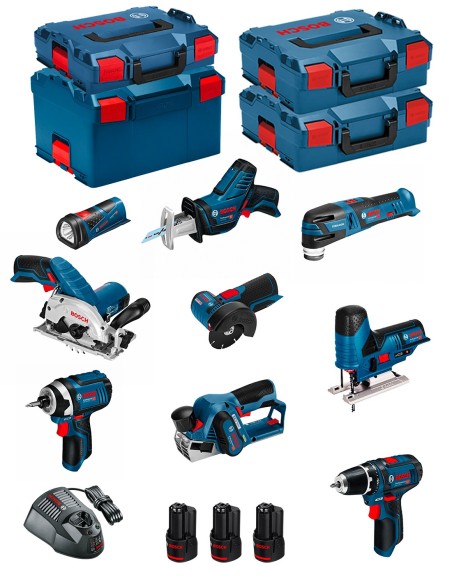 BOSCH Kit 12V BMK9-28DD3 (GSR 12V-15+GDR 12V-105+GKS 12V-26+GWS