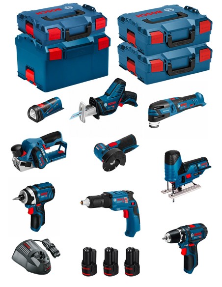 BOSCH Kit 12V BMK9-28CD3 (GSR 12V-15+GTB 12V-11+GDR 12V-105+GWS