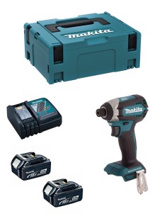 Schlagschrauber MAKITA DTD153RTJ (2 x 5,0 Ah + DC18RC + MAKPAC