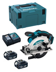 Sierra Circular MAKITA DSS610RTJ (2 x 5,0 Ah + DC18RC + MAKPAC