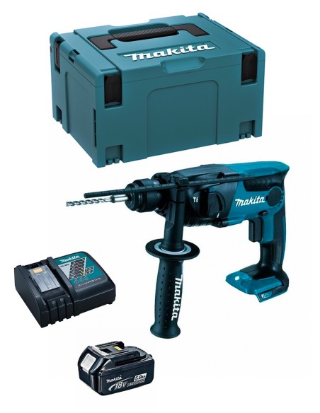 Perforateur MAKITA DHR165RTJ1 (1 x 5,0 Ah + DC18RC + MAKPAC 3)