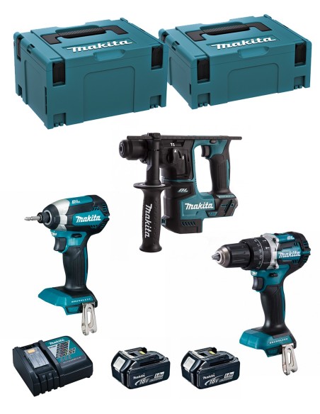 MAKITA Kit MK305RTJ (DHR171 + DHP484 + DTD153 + 2 x 5,0 Ah +