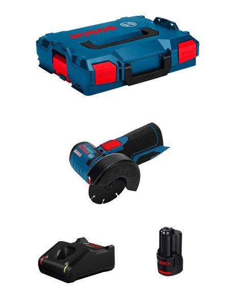 Angle Grinder BOSCH GWS 12V-76 (1 x 3,0 Ah + GAL12V-40 + L-Boxx