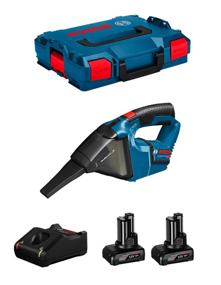 Staubsauger BOSCH GAS 12V-LI (2 x 6,0 Ah + GAL12V-40 + L-Boxx