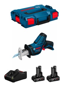 Sega Universale BOSCH GSA 12V-14 (2 x 6,0 Ah + GAL12V-40 +
