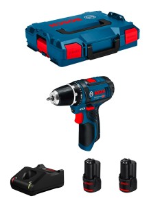 Trapano Avvitatore BOSCH GSR 12V-15 (2 x 3,0 Ah + GAL12V-40 +