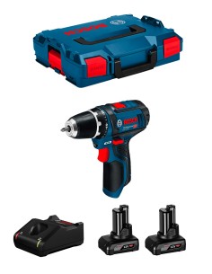 Trapano Avvitatore BOSCH GSR 12V-15 (2 x 6,0 Ah + GAL12V-40 +