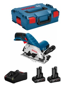 Sierra Circular BOSCH GKS 12V-26 (2 x 6,0 Ah + GAL12V-40 +