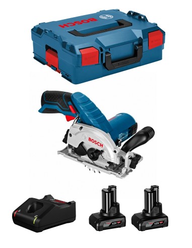 Sierra Circular BOSCH GKS 12V-26 (2 x 6,0 Ah + GAL12V-40 +
