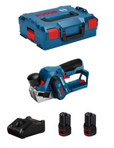 Hobel BOSCH GHO 12V-20 (2 x 3,0 Ah + GAL12V-40 + L-Boxx 136)