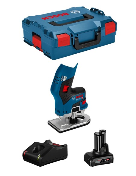 Kantenfräse BOSCH GKF 12V-8 (1 x 6,0 Ah + GAL12V-40 + L-Boxx