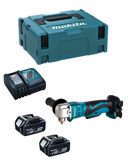 Taladro Angular MAKITA DDA350RMJ (2 x 4,0 Ah + DC18RC + MAKPAC
