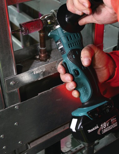 Angle Drill MAKITA DDA350RTJ1 (1 x 5,0 Ah + DC18RC + MAKPAC 2)