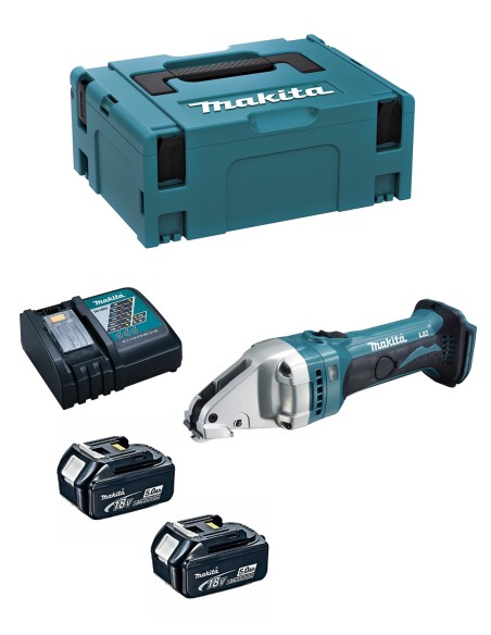 Cisaille MAKITA DJS161RTJ (2 x 5,0 Ah + DC18RC + MAKPAC 2)