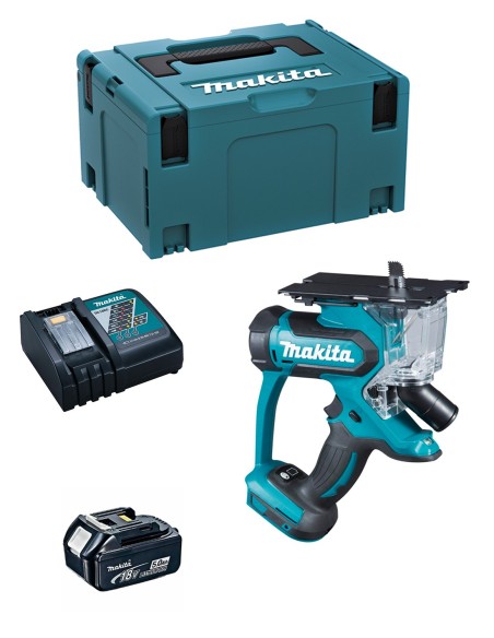 Scie à plaque de plâtre MAKITA DSD180RTJ1 (1 x 5,0 Ah + DC18RC