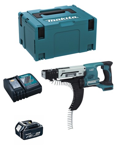 Visseuse Automatique MAKITA DFR550RTJ1 (1 x 5,0 Ah + DC18RC +