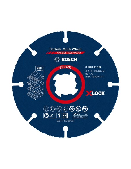 Disco da taglio BOSCH X-LOCK EXPERT Carbide Multi Wheel Ø 115 x