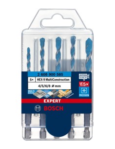 Set de 5 Forets BOSCH EXPERT HEX-9 MultiConstruction (2 608 900