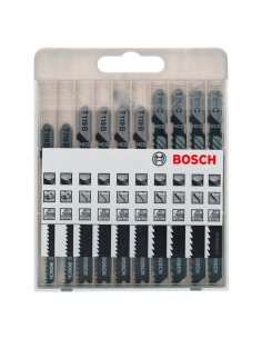 Set of 10 Jigsaw blades BOSCH Basic for Wood (2 607 010 629)