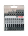 Set de 10 Hojas de sierra de calar BOSCH Basic for Wood (2 607