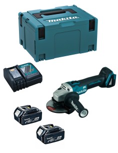 Mini-Grinder MAKITA DGA504RTJ (2 x 5,0 Ah + DC18RC + MAKPAC 3)