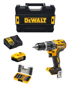 Hammer Drill DCD796P1T (1 x 5,0 Ah + DCB115 + TSTAK II) + Set