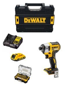 Impact Driver DCF887D1T (1 x 2,0 Ah + DCB107 + TSTAK II) + Set