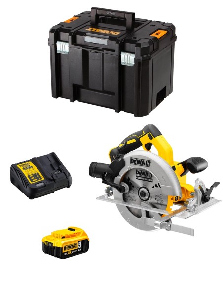 Handkreissäge DeWALT DCS570P1T (1 x 5,0 Ah + DCB115 + TSTAK VI)