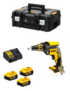 Avvitatore per Cartongesso DeWALT DCF620P3T (3 x 5,0Ah + DCB115