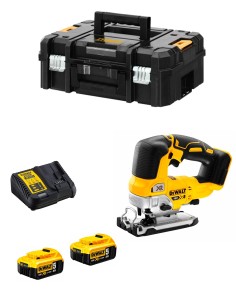 Sierra de Calar DeWALT DCS334P2T (2 x 5,0 Ah + DCB115 + TSTAK