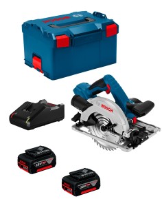 Sega Circolare BOSCH GKS 18V-57 G (2 x 4,0 Ah + GAL 18V-40 +