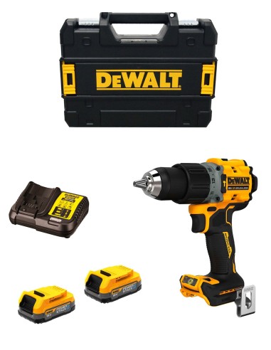 Perceuse à Percussion DeWALT DCD805E2T (2 x 2,0 Ah Powerstack +