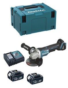 Mini-Grinder MAKITA DGA508RTJ (2 x 5,0 Ah + DC18RC + MAKPAC 3)