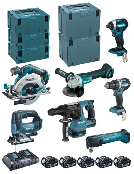 MAKITA Kit DLX7014PTJ (DDF484+DTD154 +DGA506+DHR243