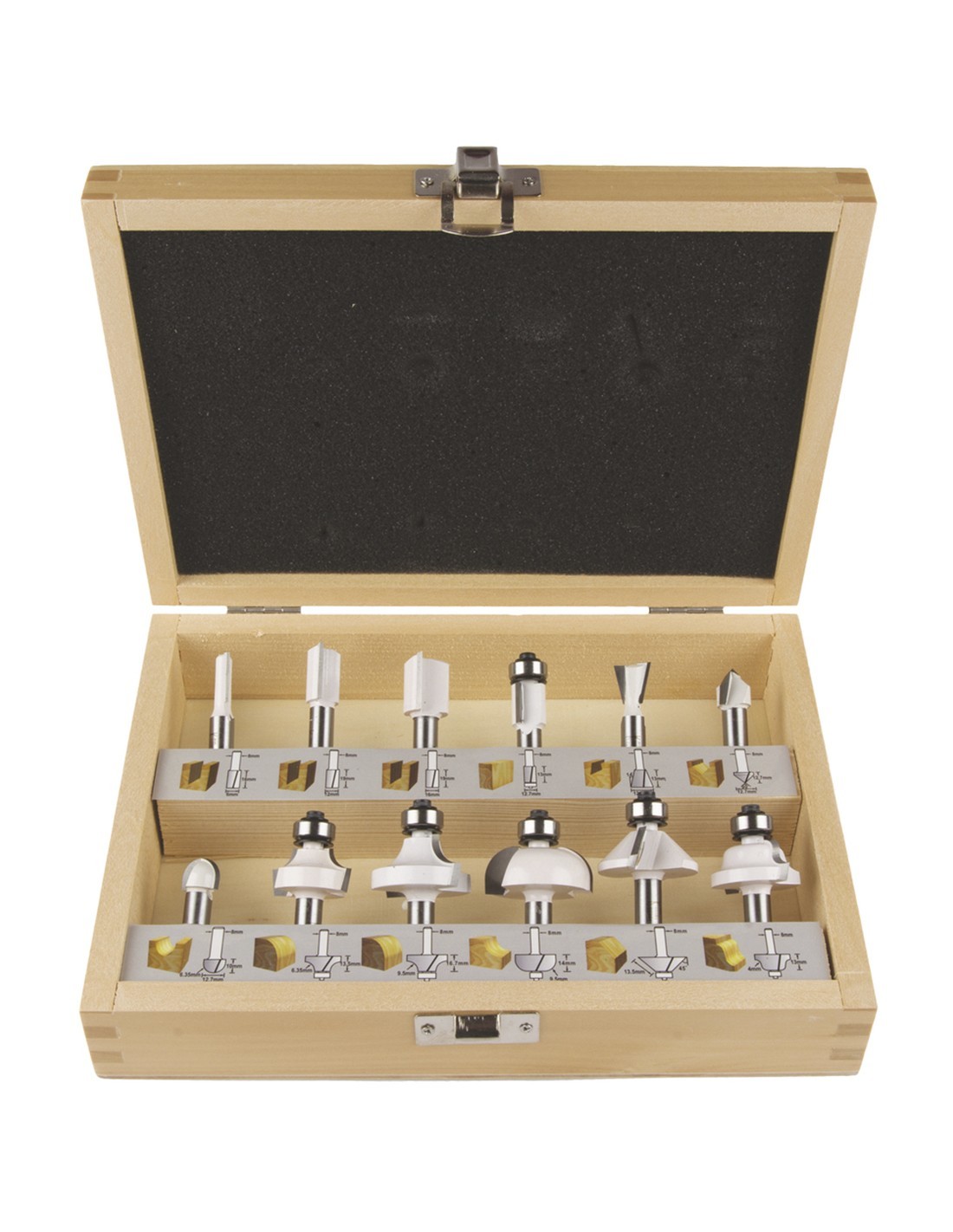 Set de 12 brocas fresadoras MAKITA D-53556