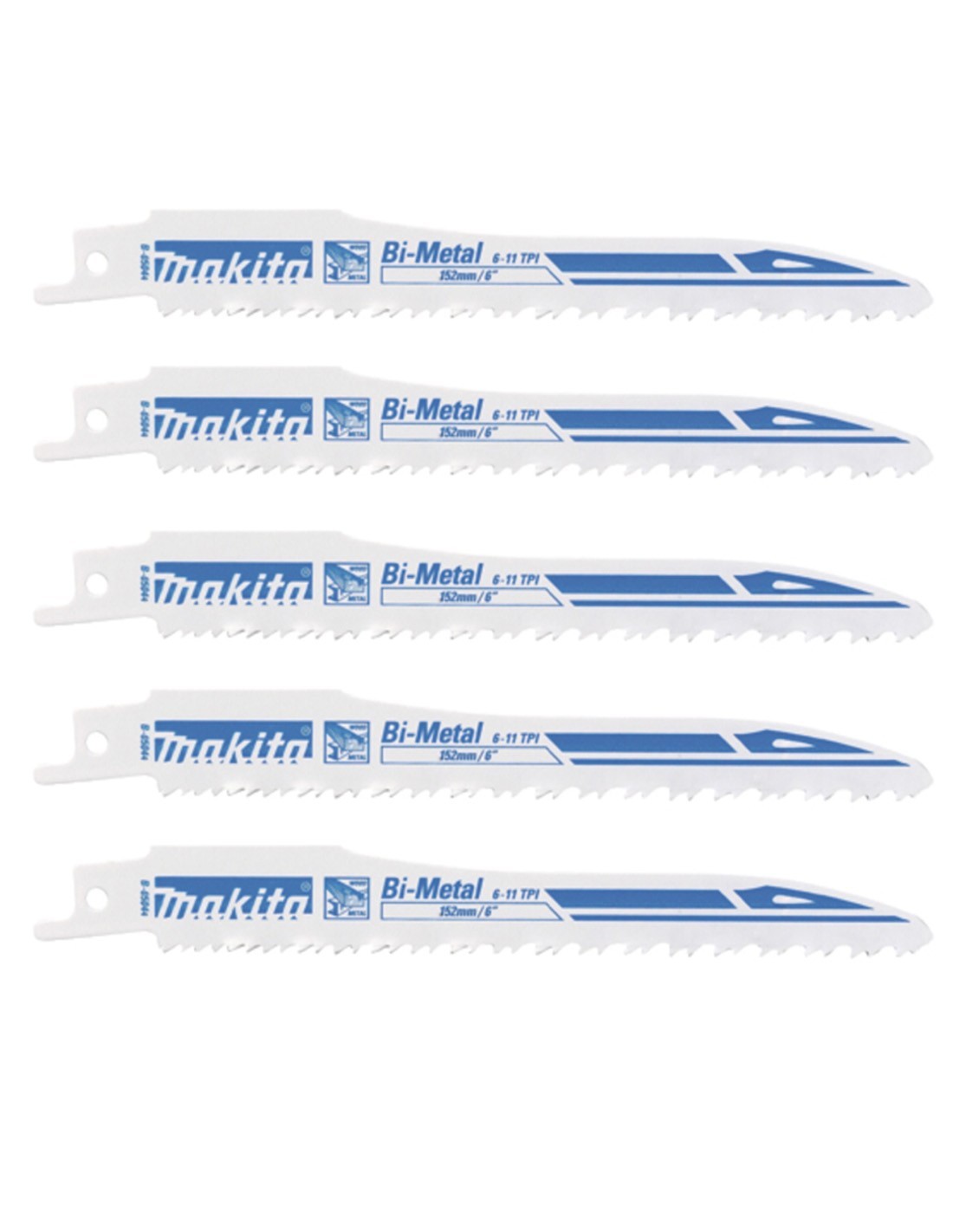 Set de 5 hojas de sierra sable Super Express Universal MAKITA B-05044