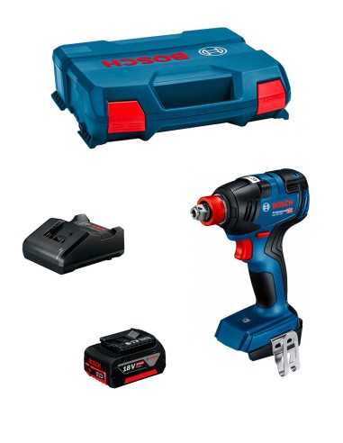 Clé à Chocs BOSCH GDX 18V-200 (1 x 4,0 Ah + GAL18V-20 + L-Case)